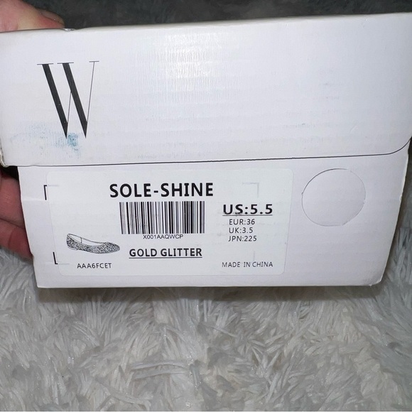 NIB Dream Pairs Gold Rhinestone Ballet Flats Size 5.5 - Picture 10 of 10